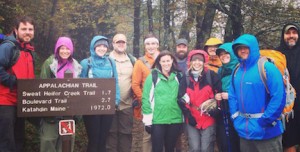 Karen Key and hiking group