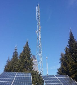 Radio tower at Clingmans Dome (Photo by NPS)