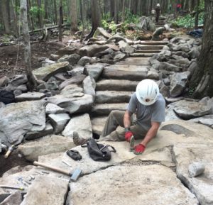 Rainbow Falls Trail restoration 2017