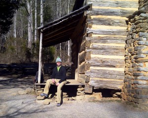 Billy Jones at the John Oliver Cabin
