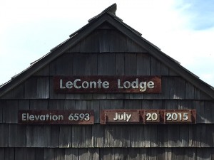 LeConte Lodge sign