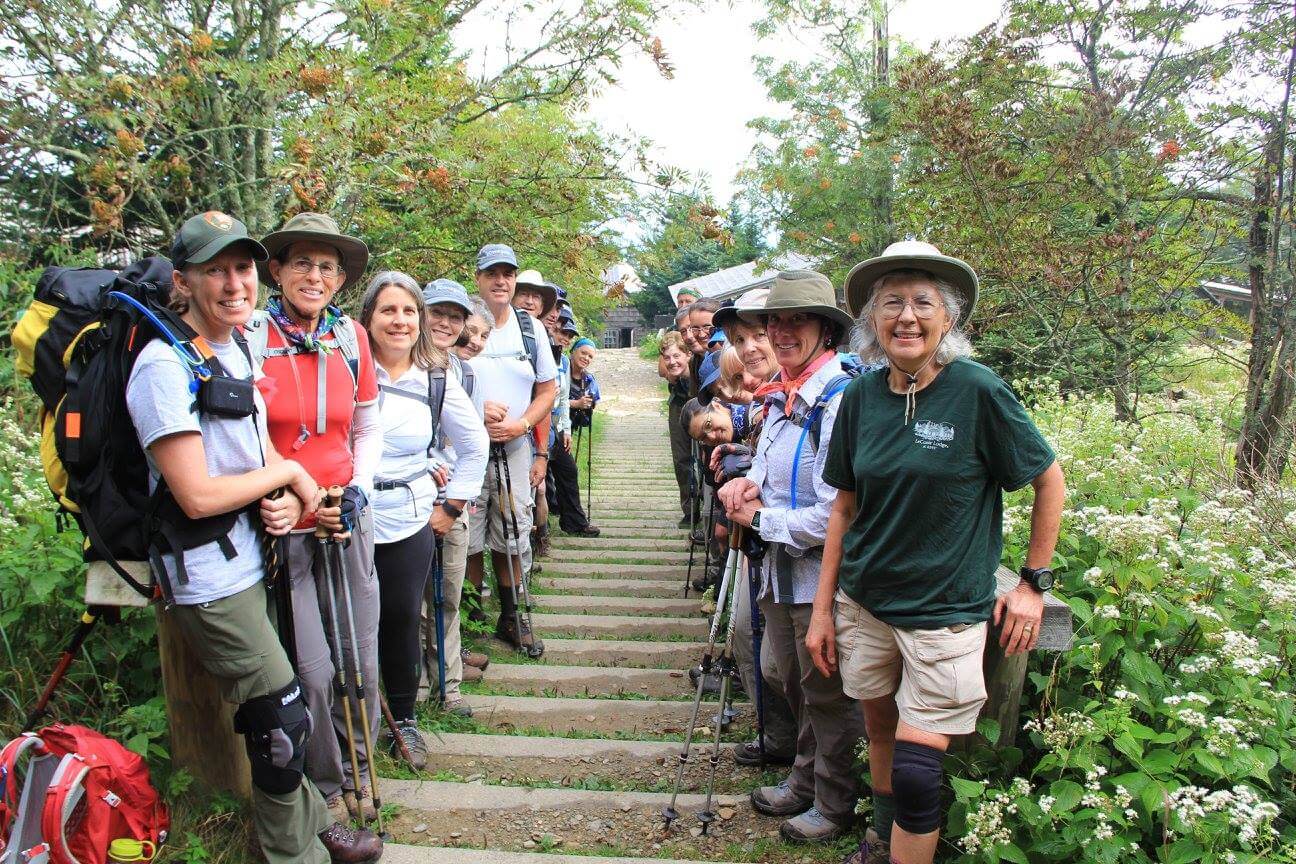 Classic Hike group - LeConte Lodge - August 2016