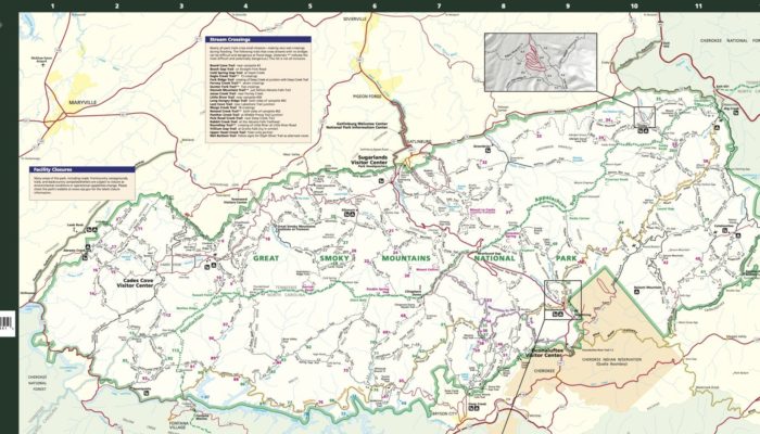 GSMNP trail map