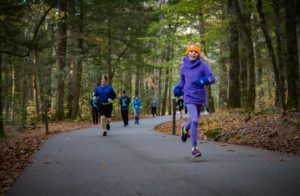 runners in Cades Cove Loop Lope 2019