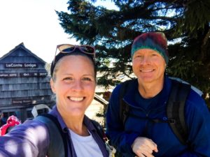 Nancy East and Chris Ford at LeConte Lodge