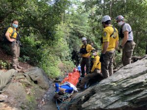 Search and rescue effort at Arch Rock