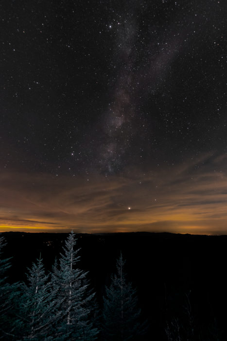 Milky Way above Clingman's Done - photo by Phoenix