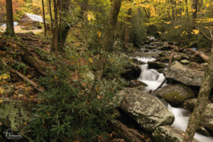 Jim Bales Place and waterfall photograph by Phoenix