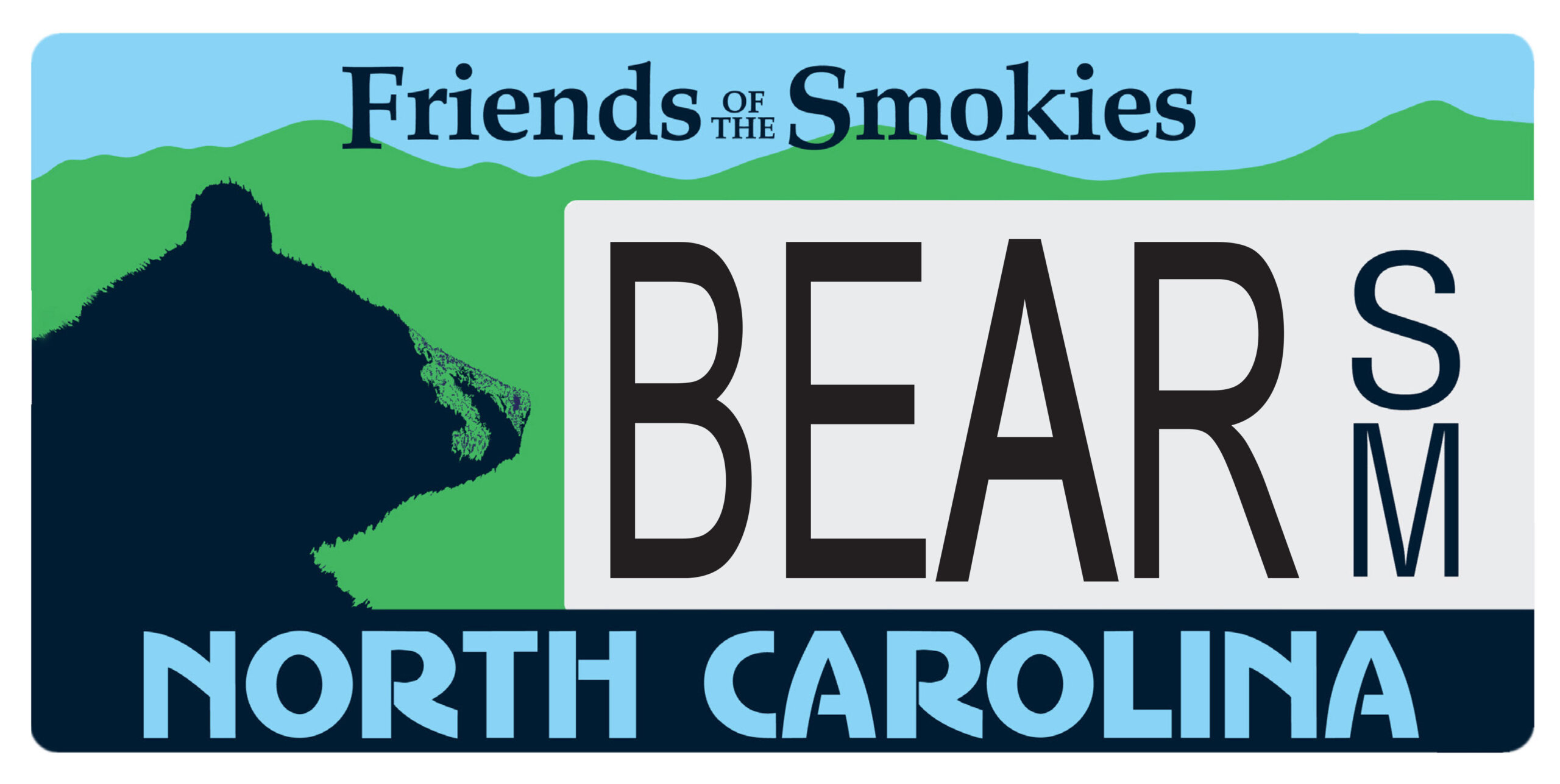 NC license plate