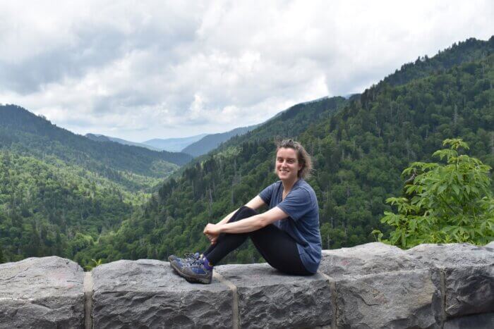 Heather Heckel at Clingmans Dome