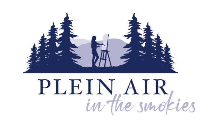 Plein Air in the Smokies logo - blue
