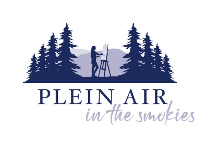Plein Air in the Smokies logo - blue