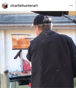 Charlie Hunter plein air painting