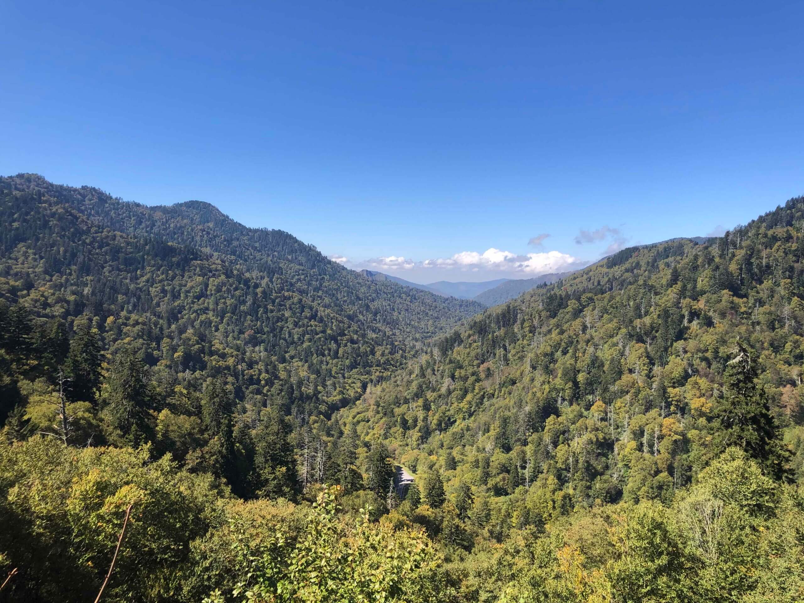View of GSMNP from Tennessee side of park