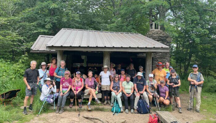 FOTS hikers at Silers Bald Shelter