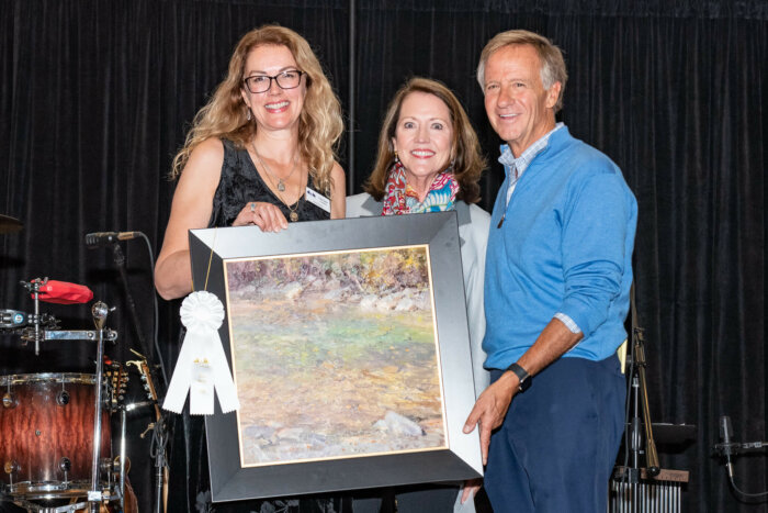 Artist Christine Lashley with Former TN Governor Bill Haslam and First Lady Crissy Haslam