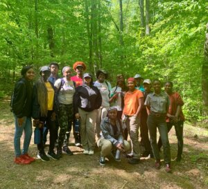 Tuskegee University students at Enloe Slave Cemetery