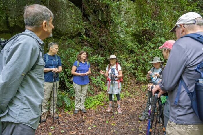 Danny Bernstein and Dana Soehn with hikers