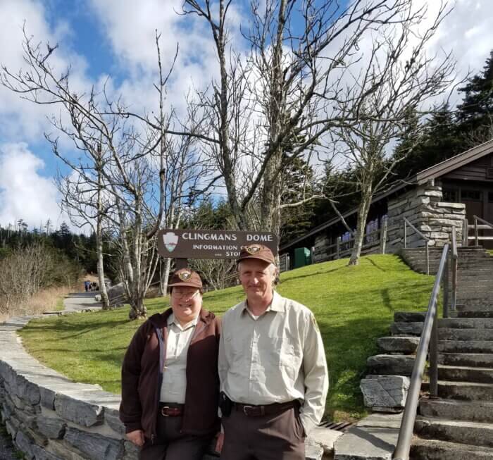 Jayne and Scott Young at Clingsman Dome