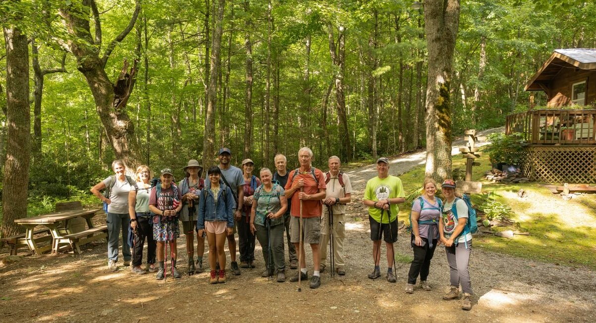 FOTS hiking group at Schoolhouse Gap Trail