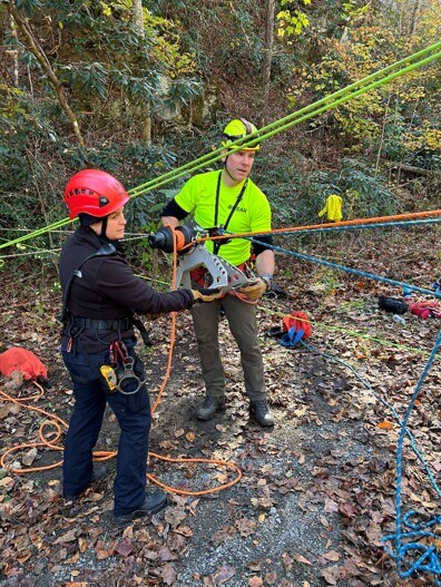 GSMNP rangers use state-of-the-art winch kit