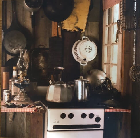 Avent Cabin kitchen in 1970s