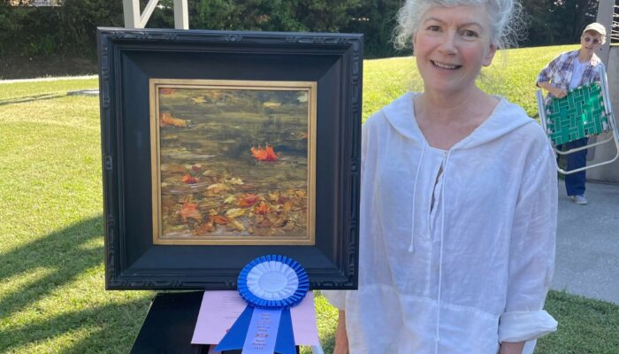 Susan Duke Waters and winning painting