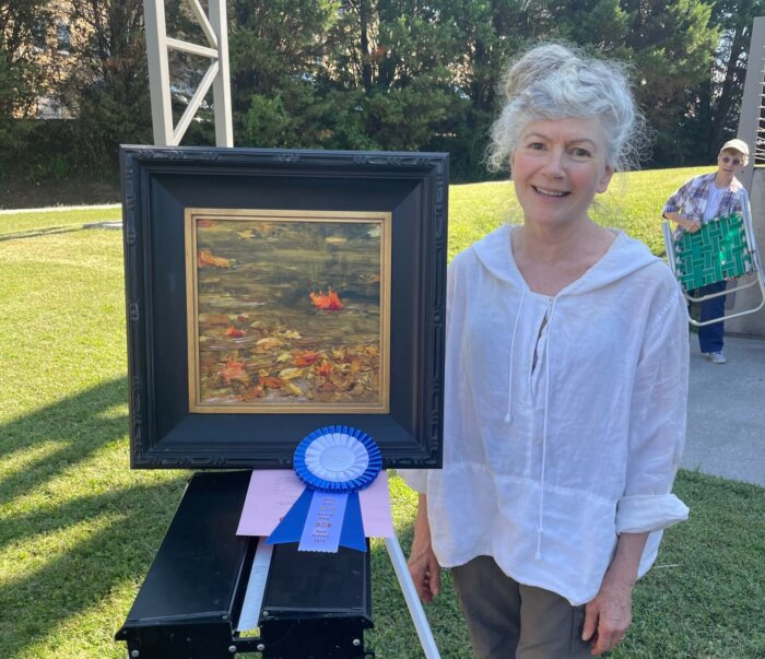 Susan Duke Waters and winning painting