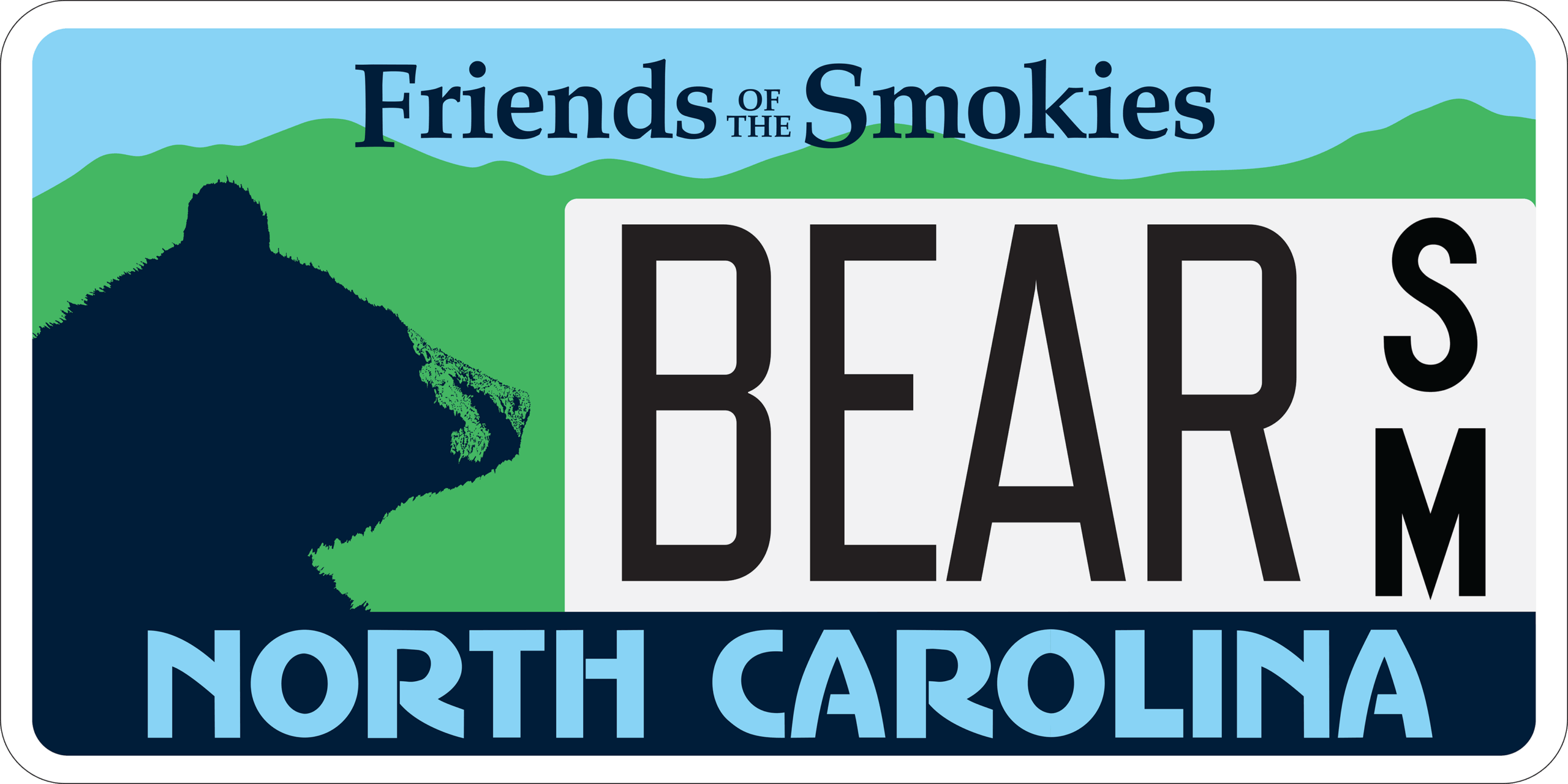 NC license plate